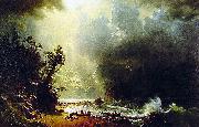 Albert Bierstadt Puget Sound, Pacific Coast oil